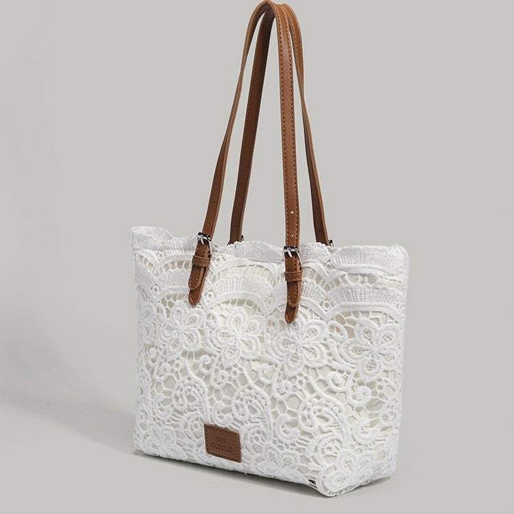 Sac en dentelle blanc Casual trendy shop