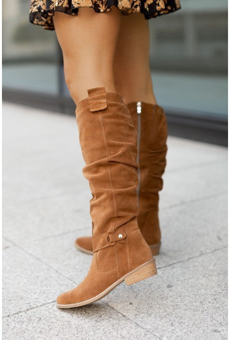 Bottes plattes d’hivers  et automne Casual trendy shop