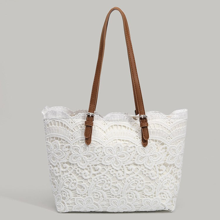 Sac en dentelle blanc Casual trendy shop