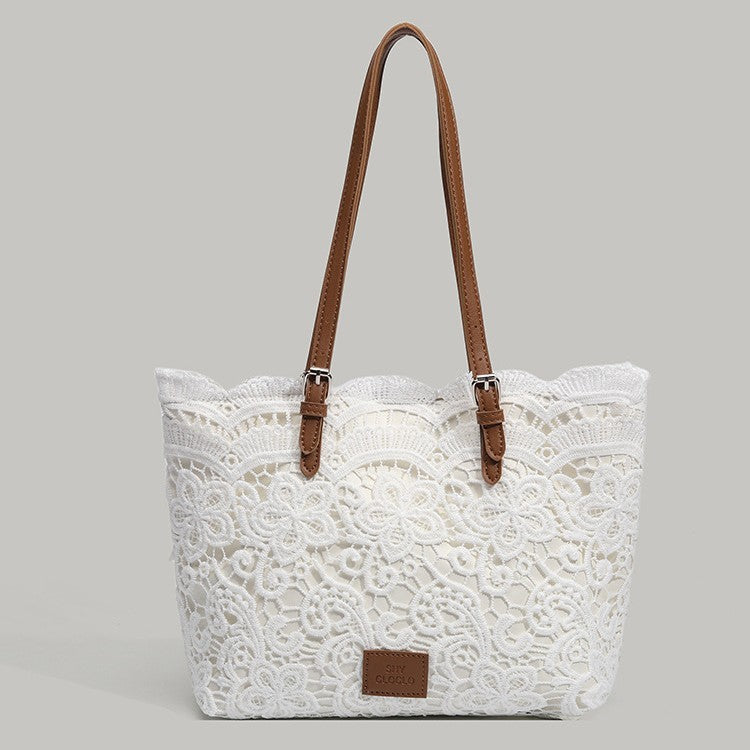 Sac en dentelle blanc Casual trendy shop