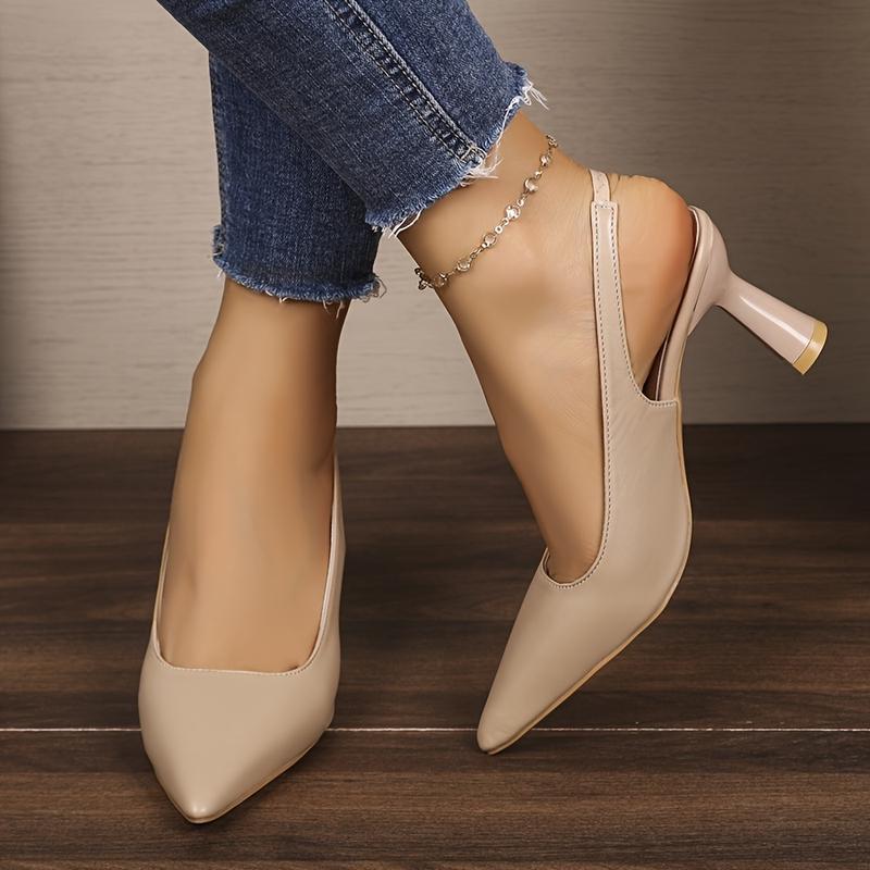 Escarpins à bout Pointu ,ouvert à l’arrière Casual trendy shop