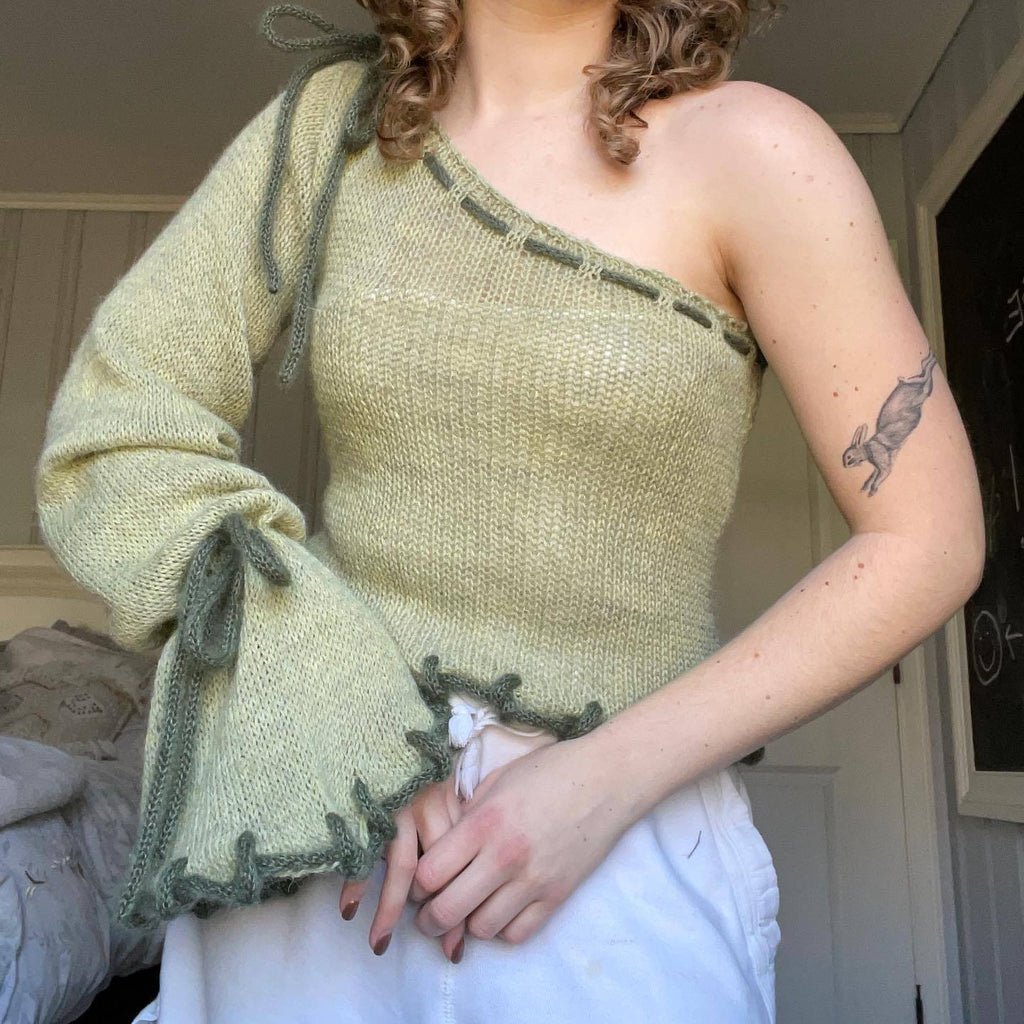 Top one Shoulder en acrylic Casual trendy shop