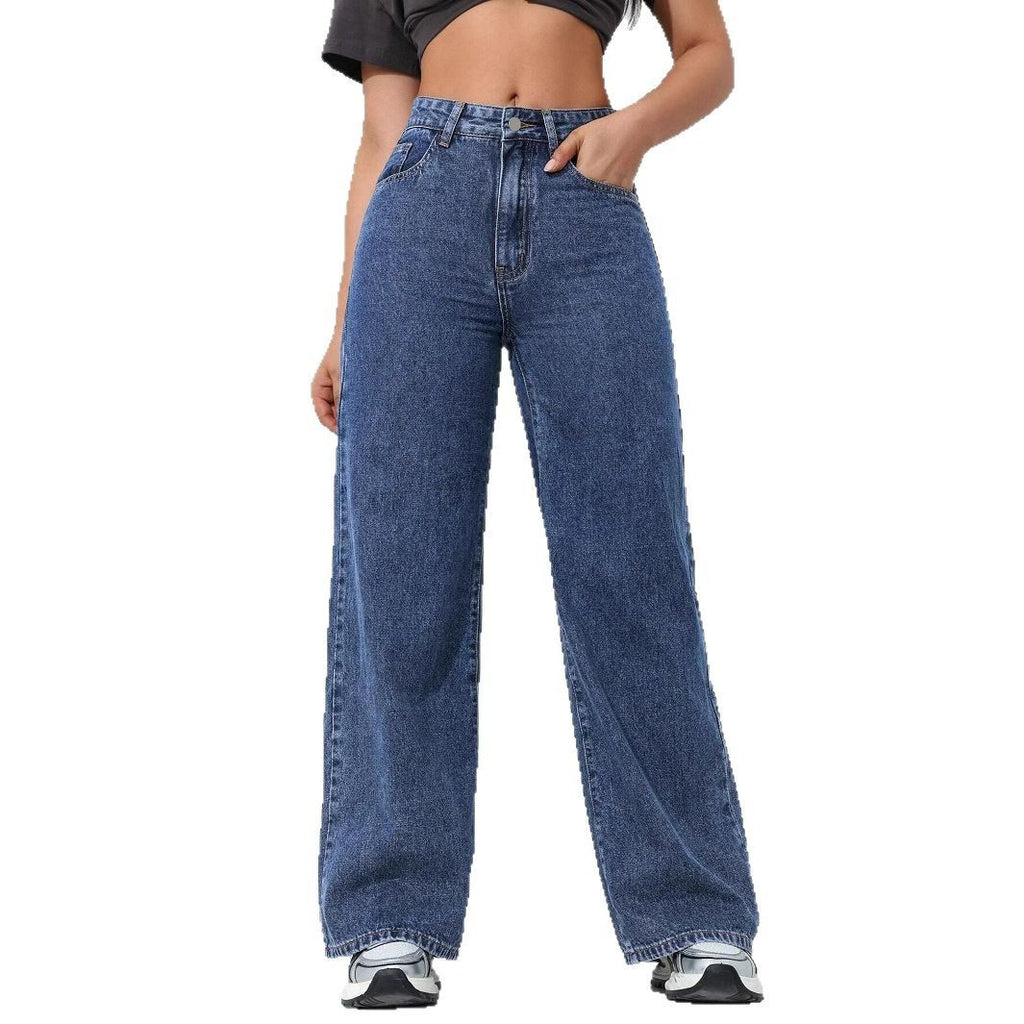 Jeans droit bas large