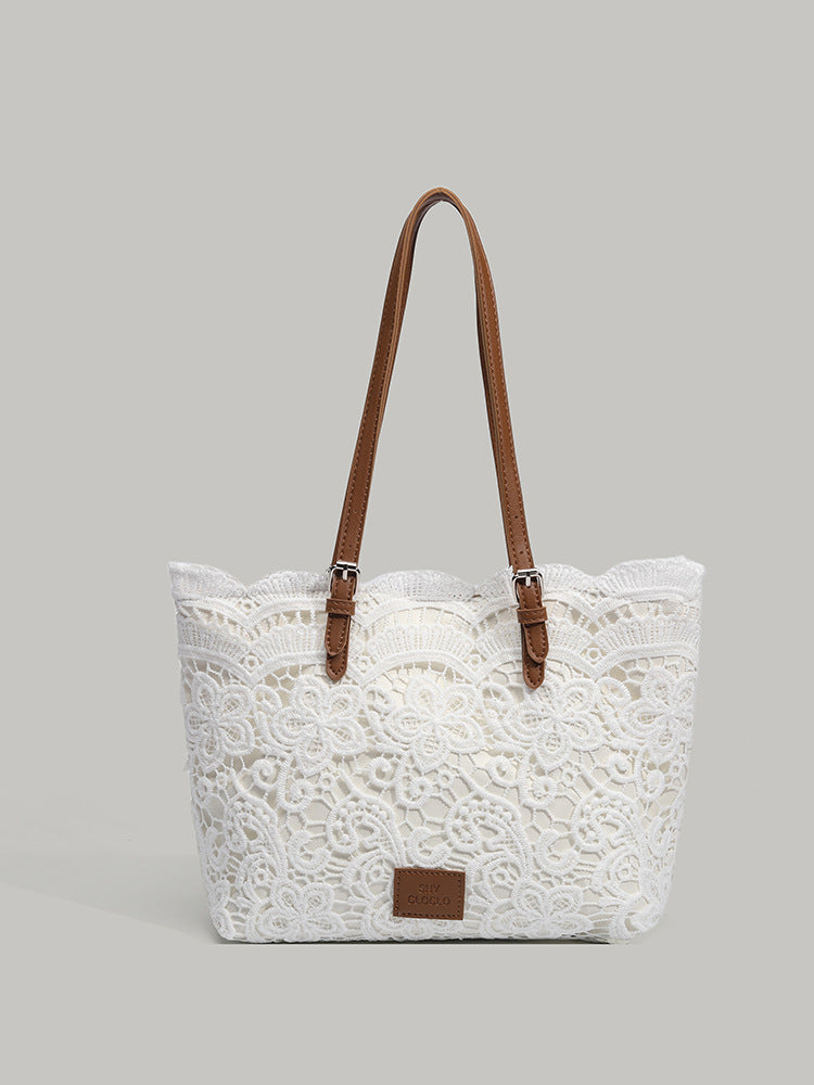 Sac en dentelle blanc Casual trendy shop