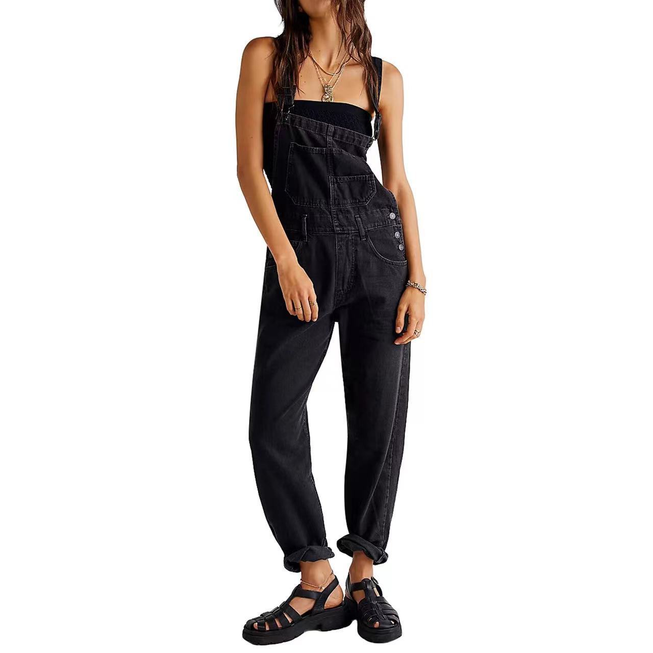 Salopette denim femme