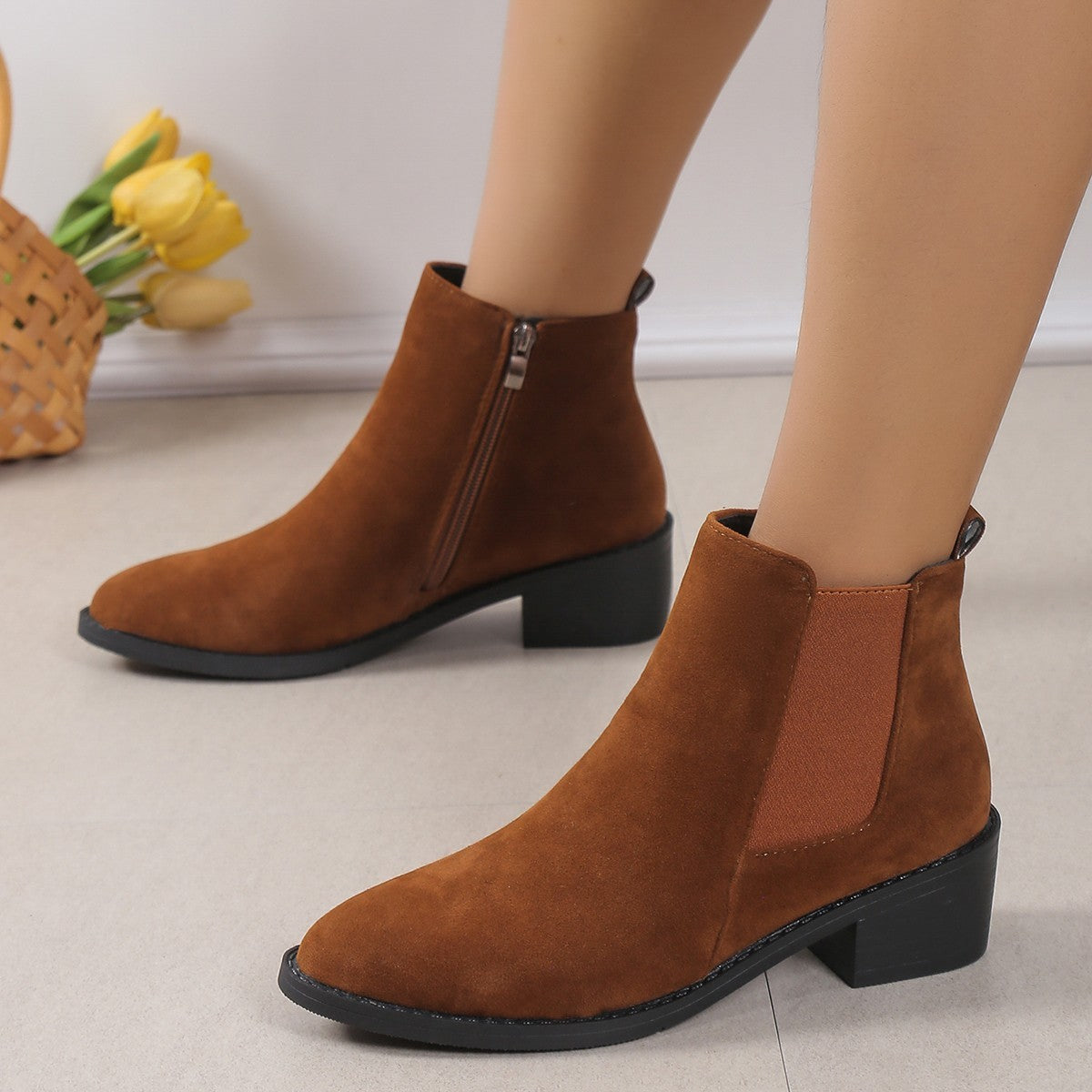 Plus Size Women's Women's Casual Boots Solid Color Wedge Snow Boots Casual trendy shop