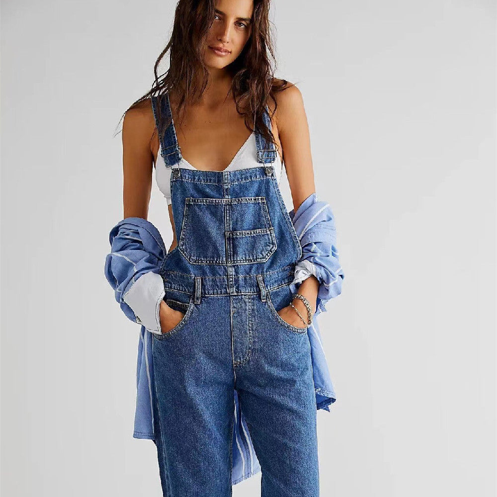 Salopette denim femme