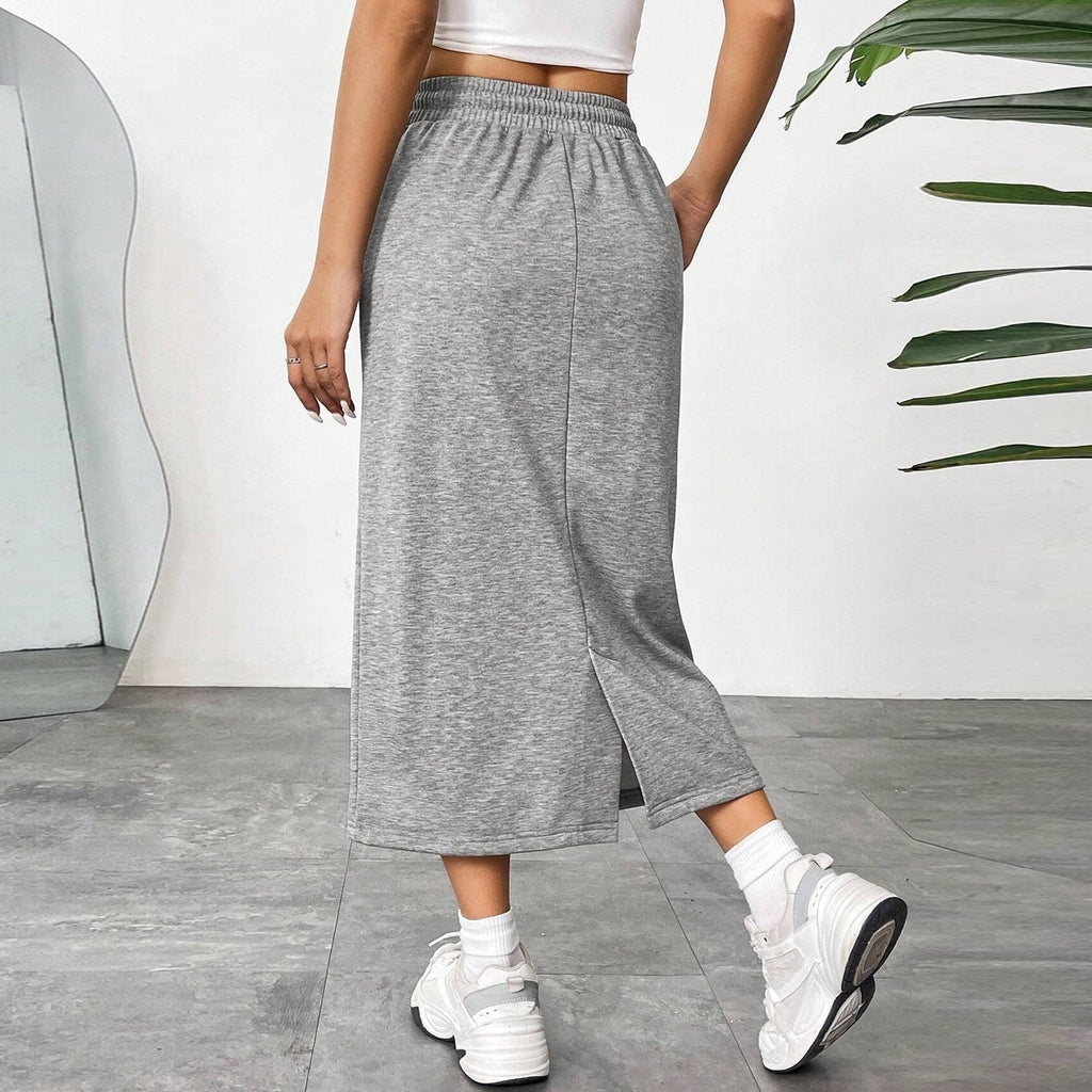 Jupe midi  en viscose Casual trendy shop