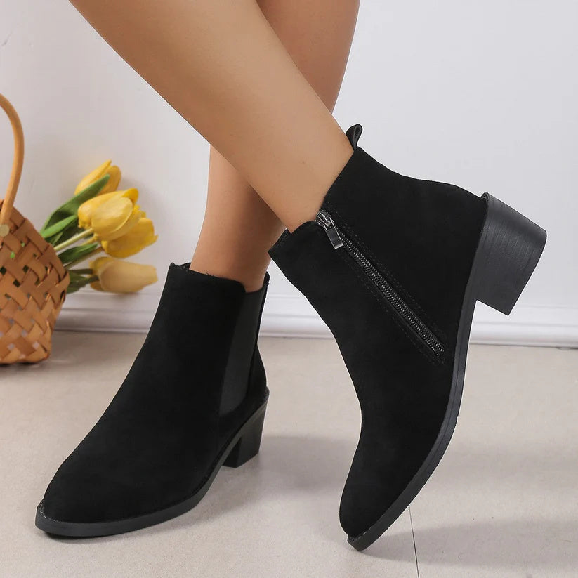 Plus Size Women's Women's Casual Boots Solid Color Wedge Snow Boots Casual trendy shop